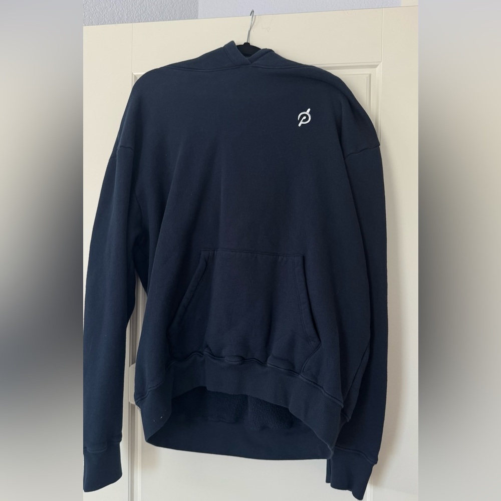 Peloton Navy Blue Pullover Hooded Sweatshirt